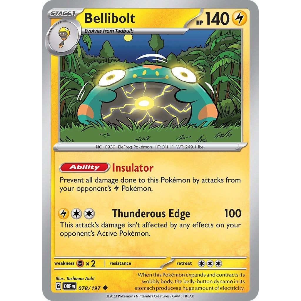 Image for Bellibolt (078/197) (OBF) - Pokemon