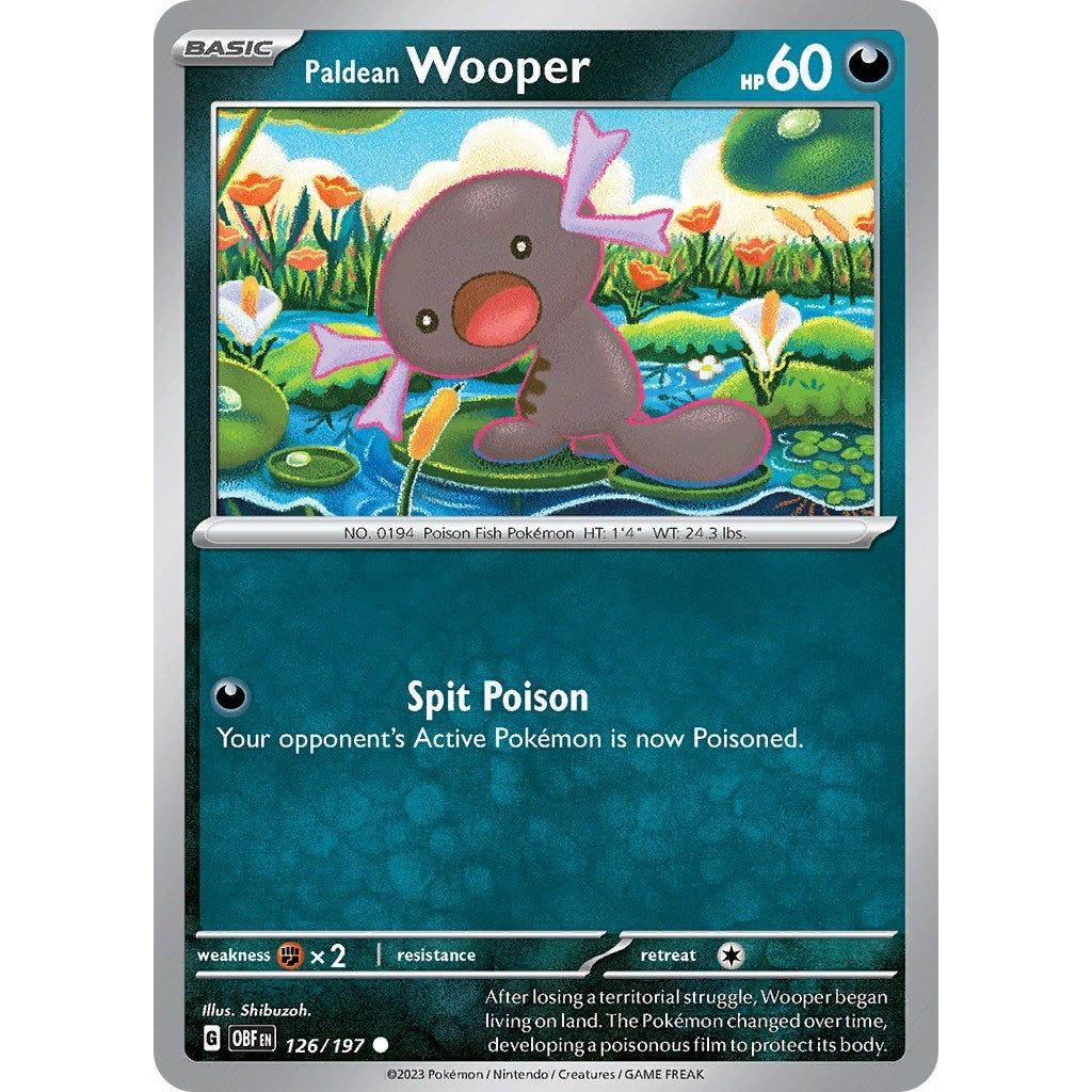 Image for Paldean Wooper (126/197) (OBF) - Pokemon