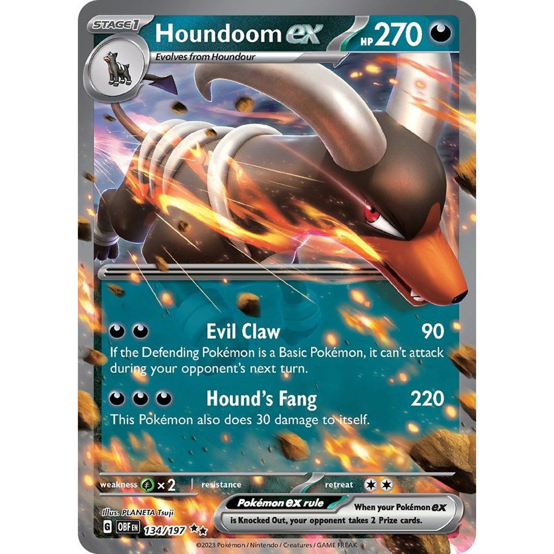 Image for Houndoom ex (134/197) (OBF) - Pokemon