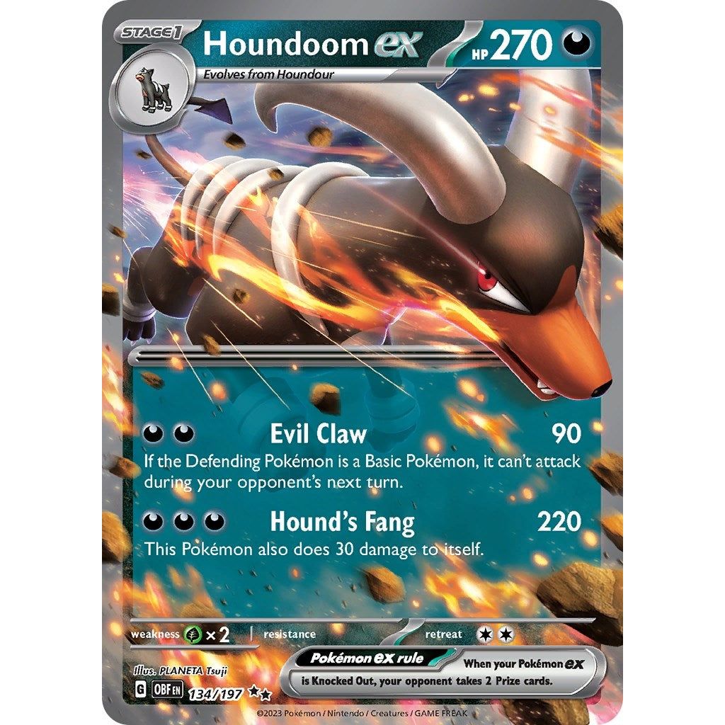 Image for Houndoom ex (134/197) (OBF) - Pokemon