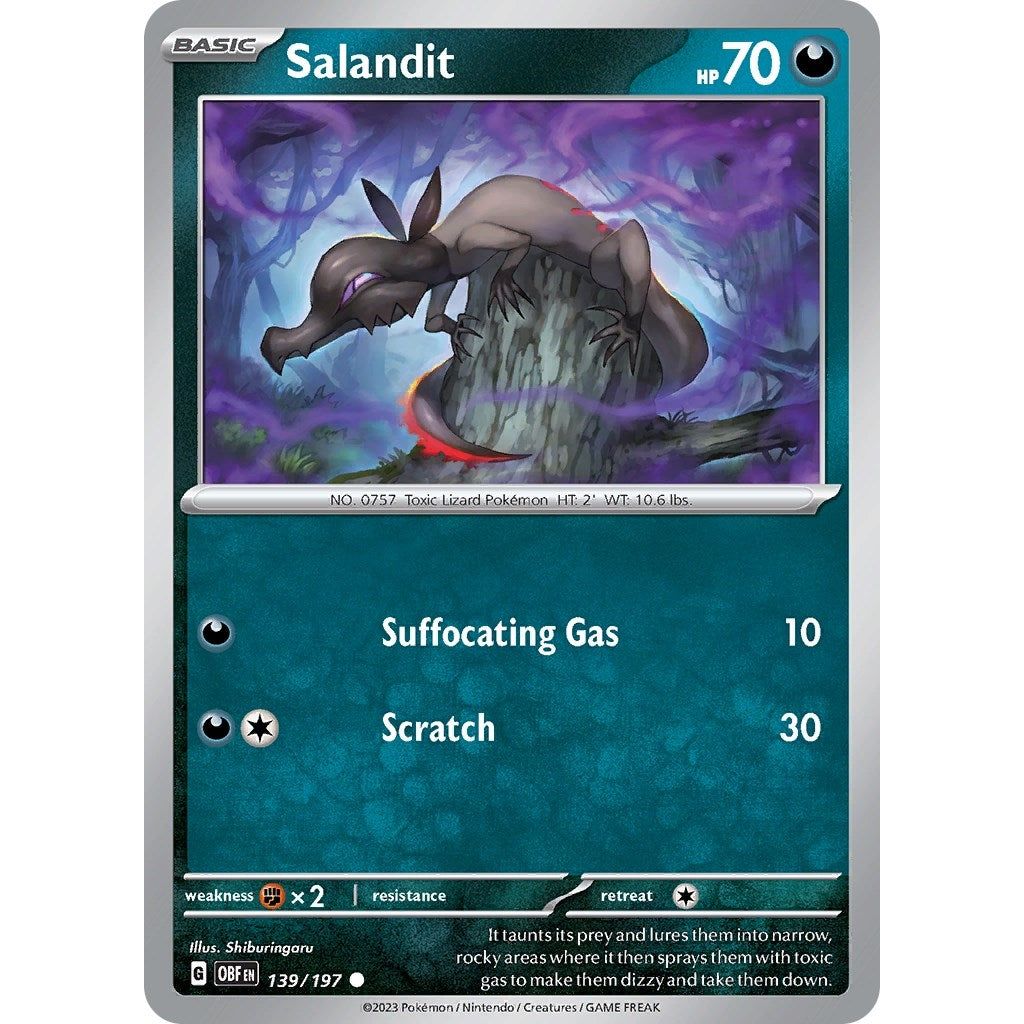 Image for Salandit (139/197) (OBF) - Pokemon