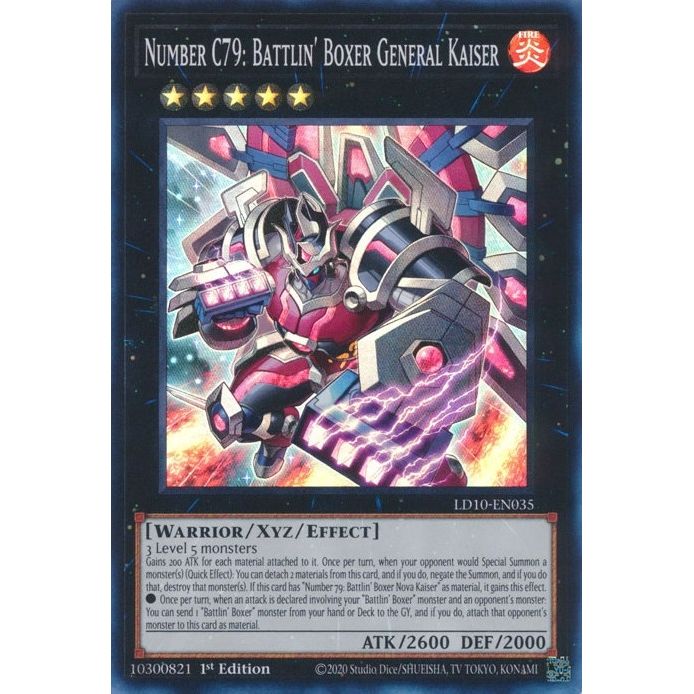 Image for Number C79: Battlin' Boxer General Kaiser (LD10-EN035) (LD10) - YuGiOh