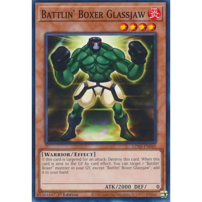 Image for Battlin' Boxer Glassjaw (LD10-EN040) (LD10) - YuGiOh
