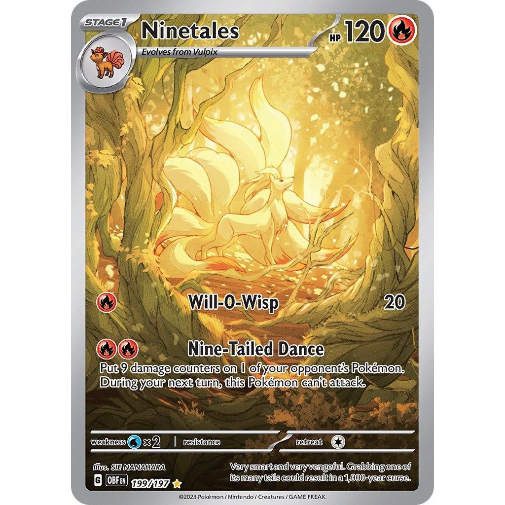 Image for Ninetales (199/197) (OBF) - Pokemon