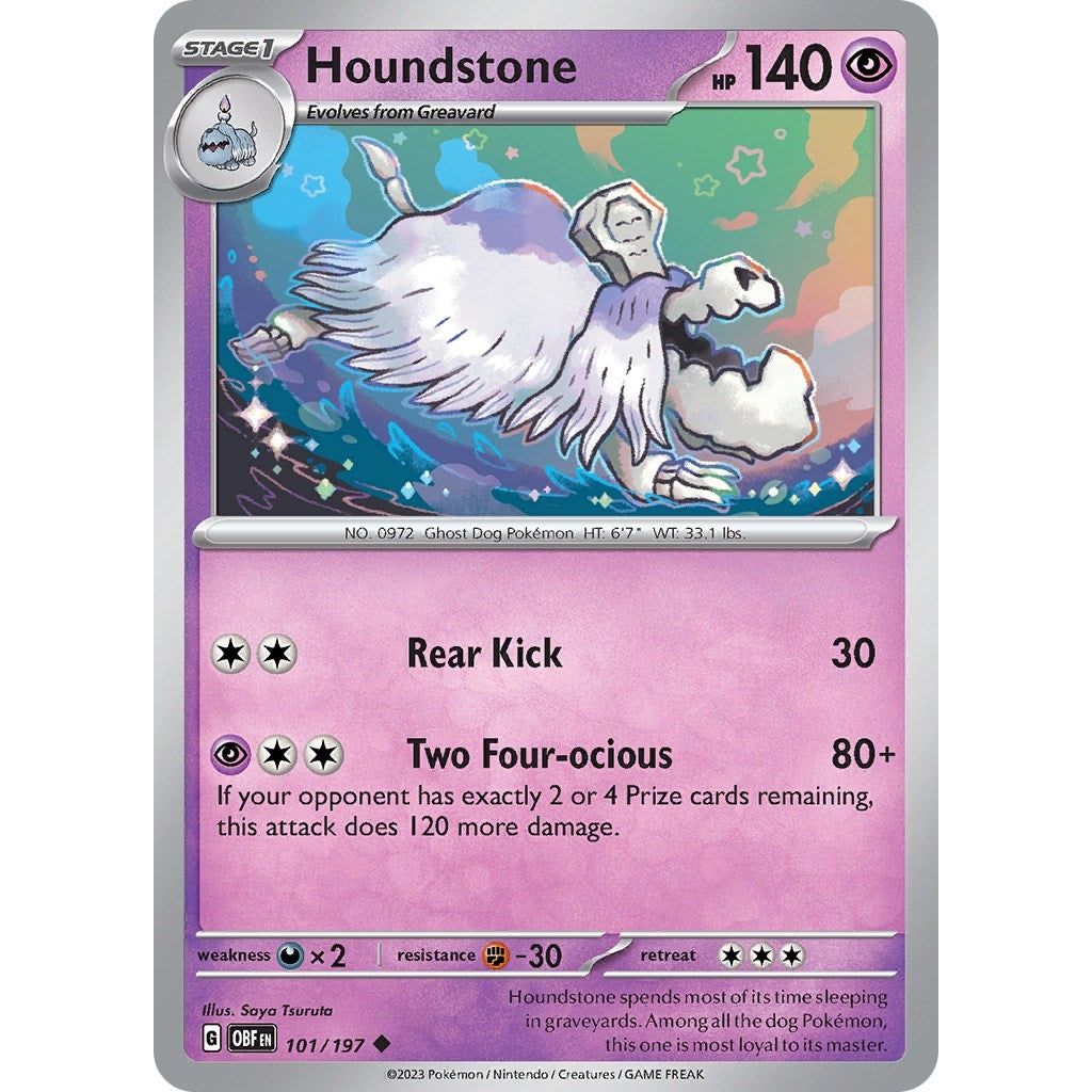 Image for Houndstone (101/197) (OBF) - Pokemon