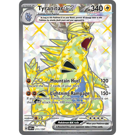 Image for Tyranitar ex (211/197) (OBF) - Pokemon
