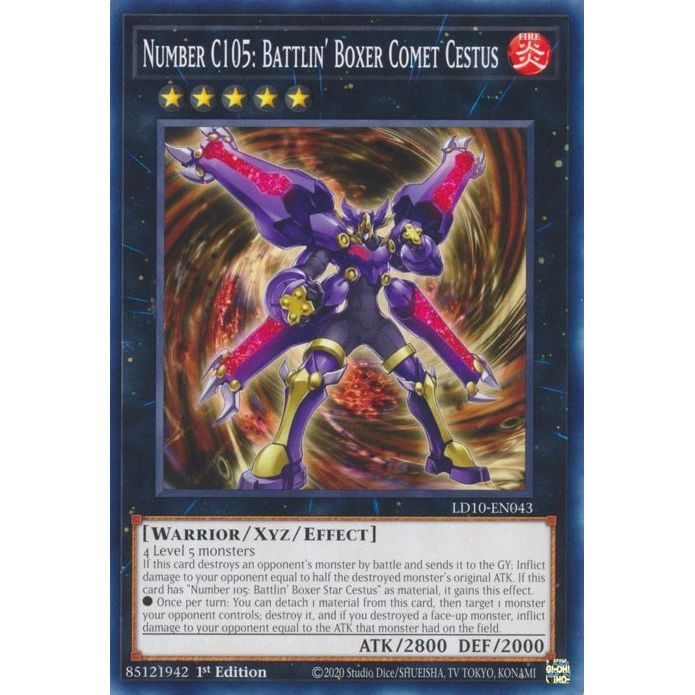Image for Number C105: Battlin' Boxer Comet Cestus (LD10-EN043) (LD10) - YuGiOh