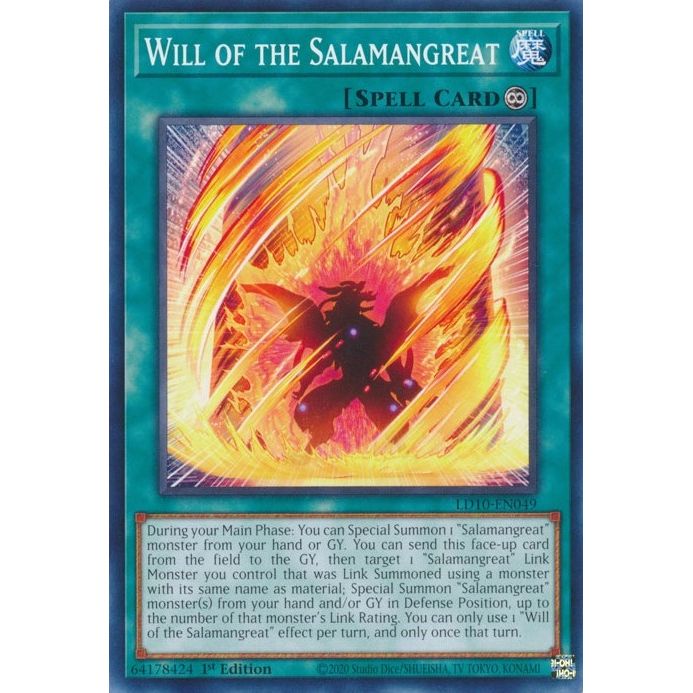 Image for Will of the Salamangreat (LD10-EN049) (LD10) - YuGiOh