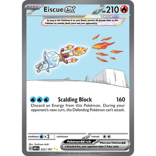 Image for Eiscue ex (222/197) (OBF) - Pokemon