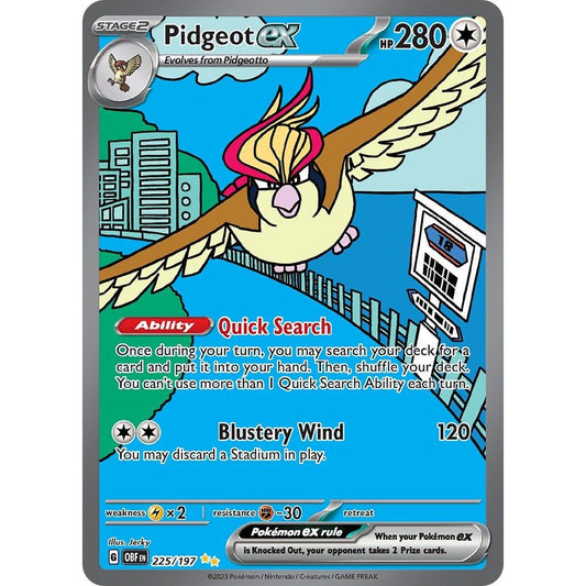 Image for Pidgeot ex (225/197) (OBF) - Pokemon