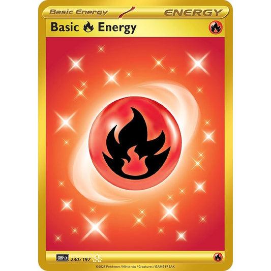 Image for Basic Fire Energy (230/197) (OBF) - Pokemon