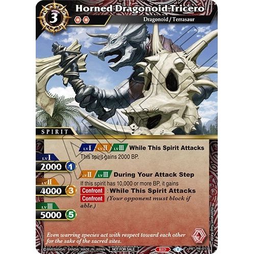 Image for Horned Dragonoid Tricero (PR-011) (BSSP) - Battle Spirits Saga