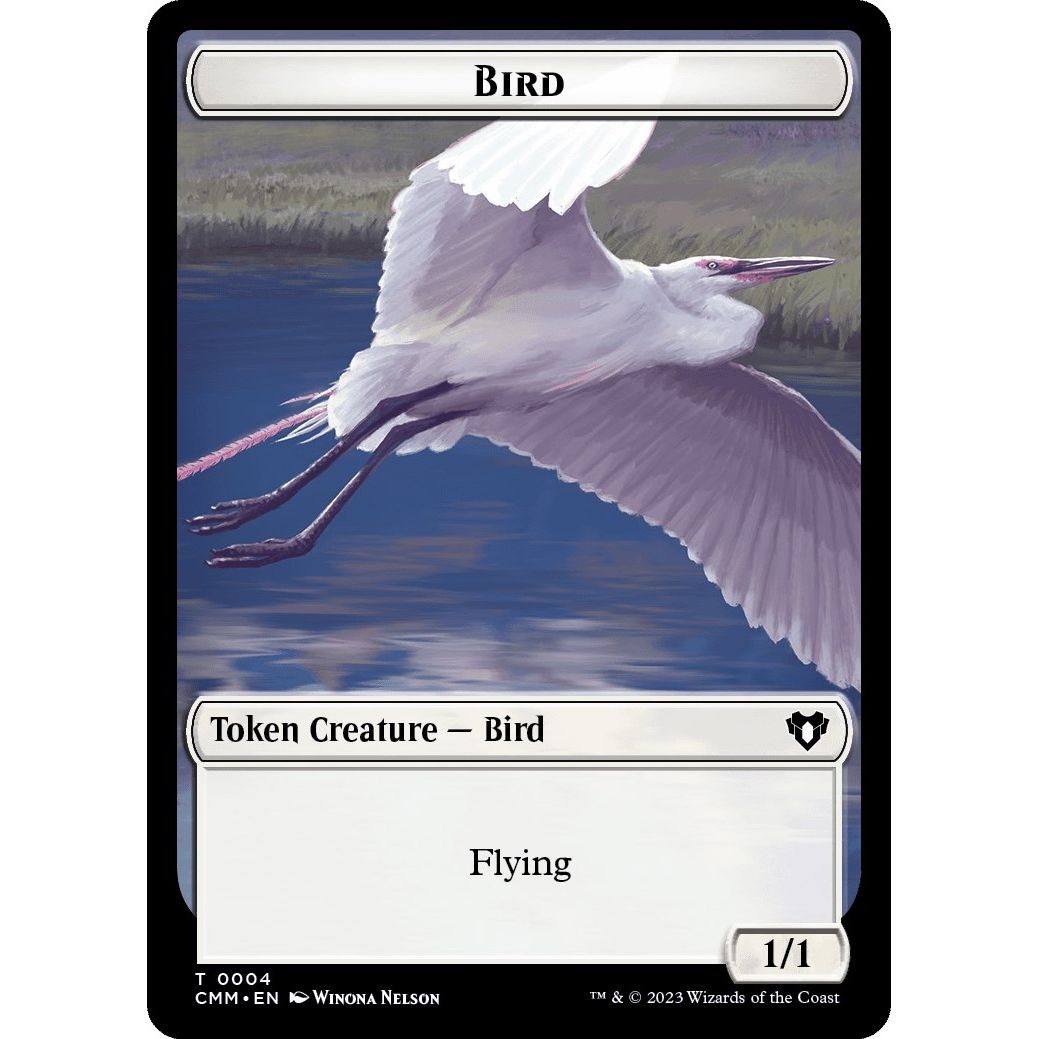 Image for Bird // Satyr Double-Sided Token (4 // 29) (CMM) - Magic: The Gathering