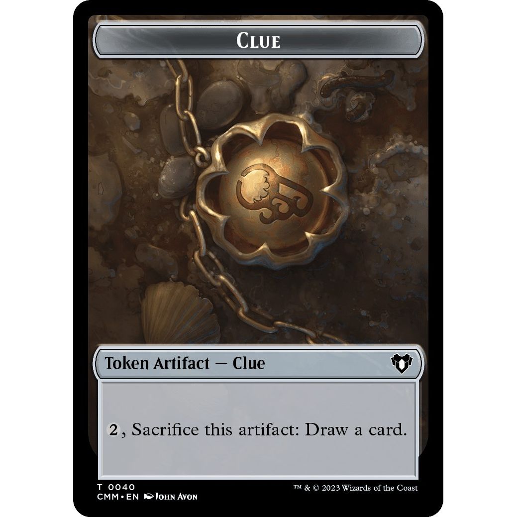 Image for Clue // Elephant Double-Sided Token (40 // 31) (CMM) - Magic: The Gathering