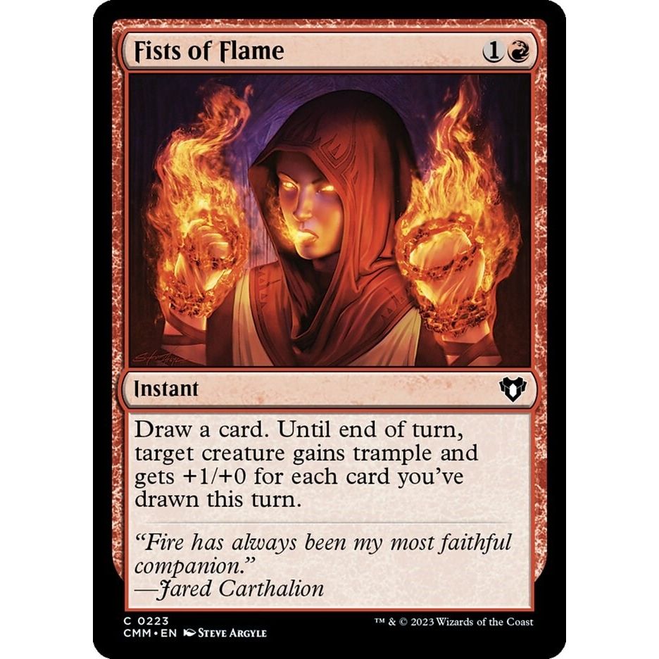 Image for Fists of Flame (223) (CMM) - Magic: The Gathering