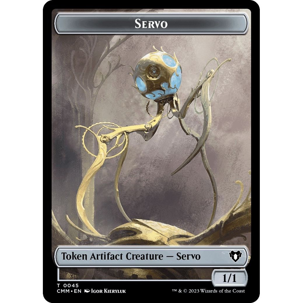 Image for Servo // Ogre Double-Sided Token (45 // 28) (CMM) - Magic: The Gathering