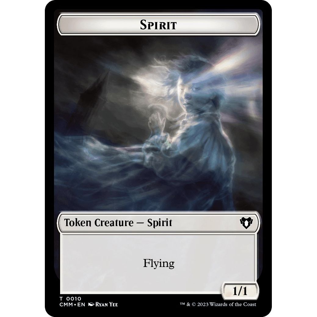 Image for Spirit (0010) // Elemental (0025) Double-Sided Token (10 // 25) (CMM) - Magic: The Gathering