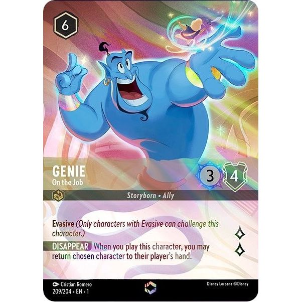 Image for Genie - On the Job (Enchanted) (209/204) (1) - Disney Lorcana