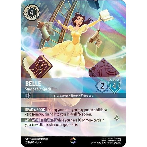 Image for Belle - Strange but Special (Enchanted) (214/204) (1) - Disney Lorcana