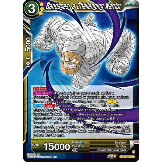Image for Bandages, a Challenging Warrior (BT22-103) (BT22) - Dragon Ball Super: Masters