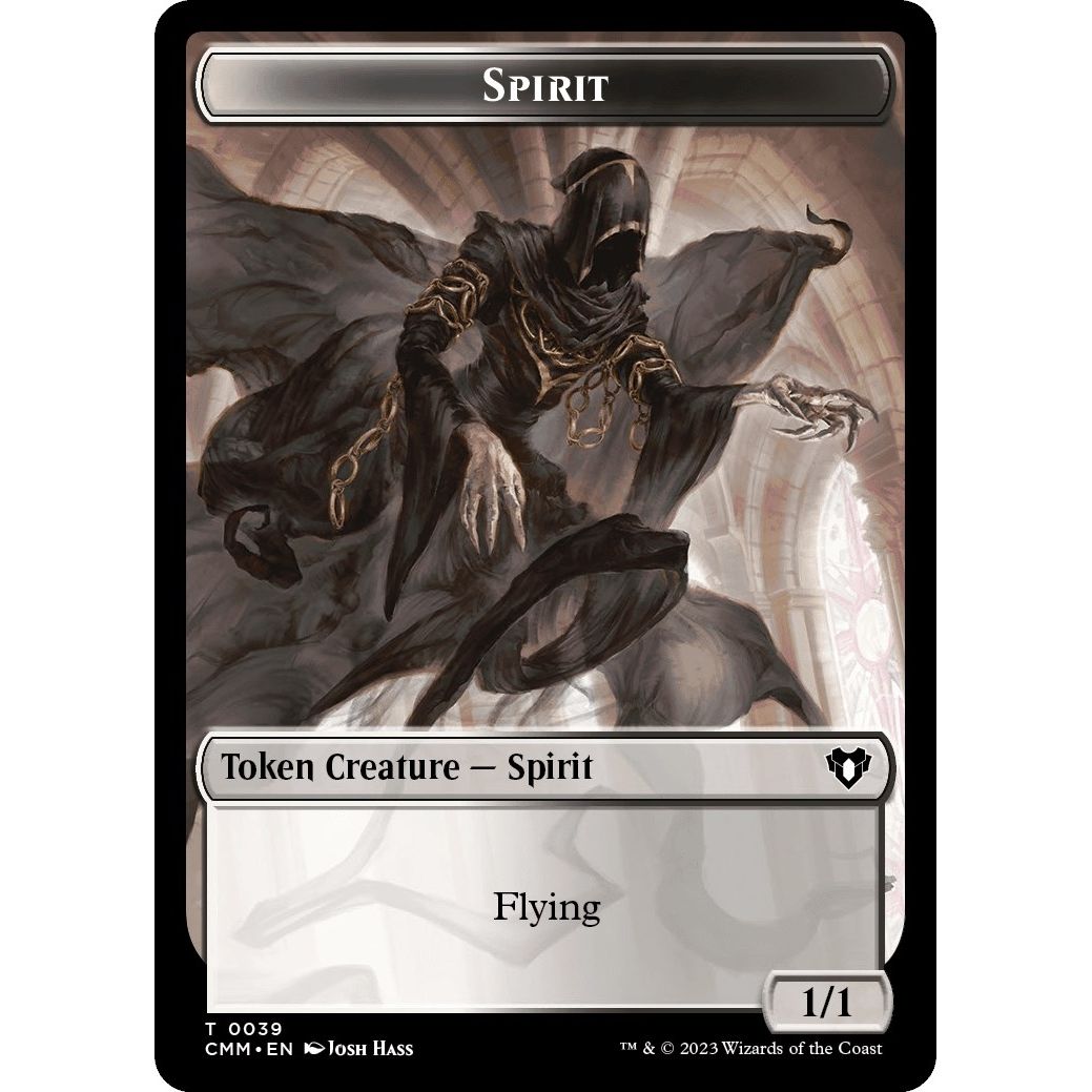 Image for Spirit (0039) // Construct (42) Double-Sided Token (39 // 42) (CMM) - Magic: The Gathering