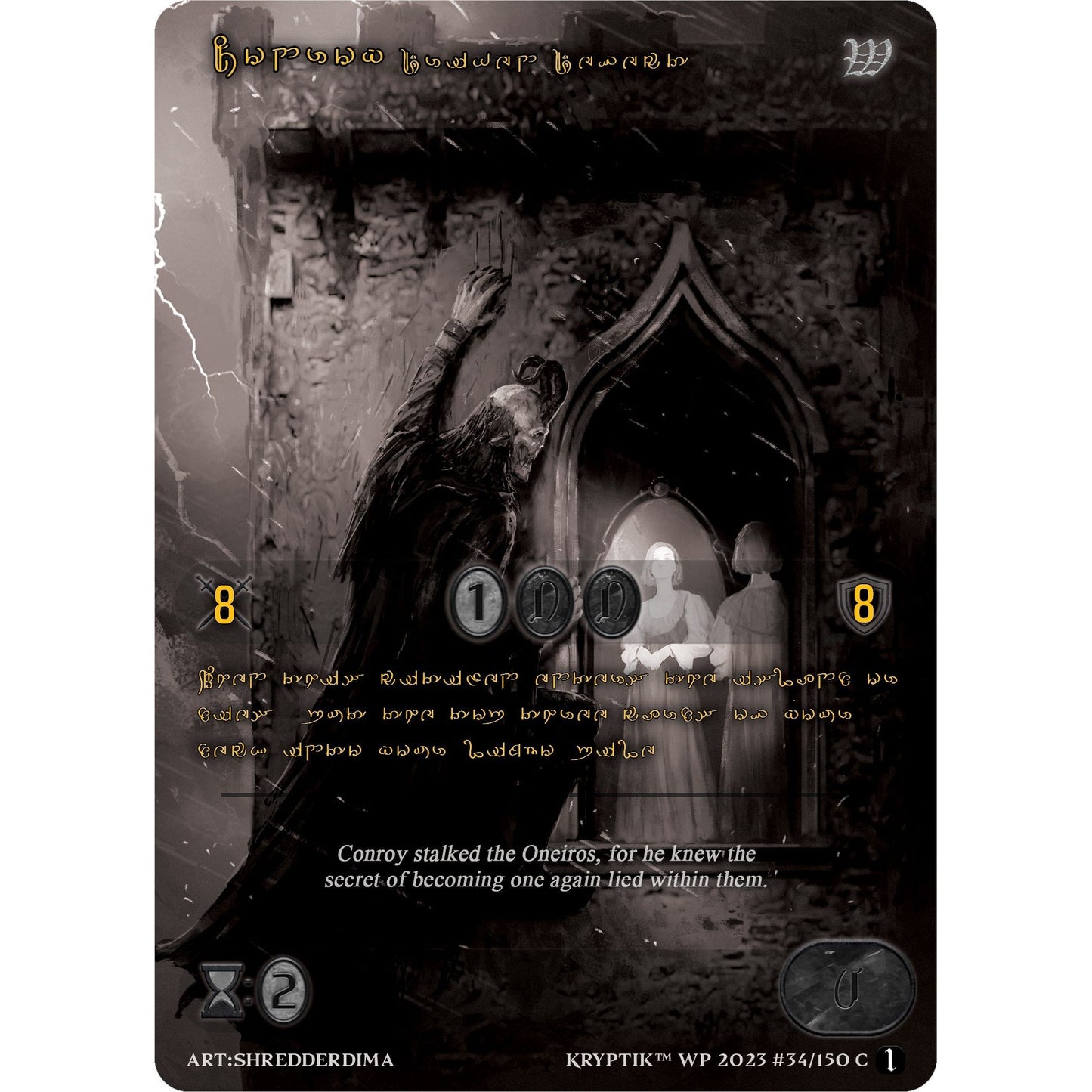 Image for Conroy, Driven Defect (Gold Kryptik Language) (34) (KPTGC) - Kryptik TCG