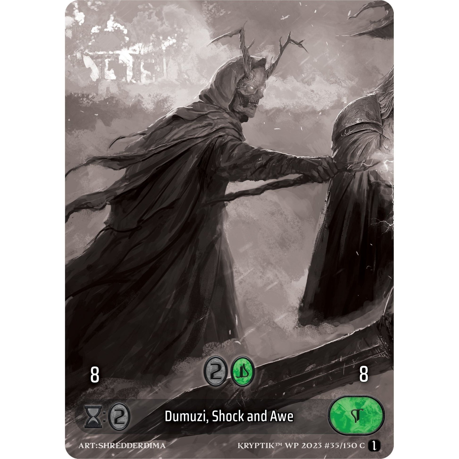 Image for Dumuzi, Shock and Awe (Box Topper) (35) (KPTGC) - Kryptik TCG
