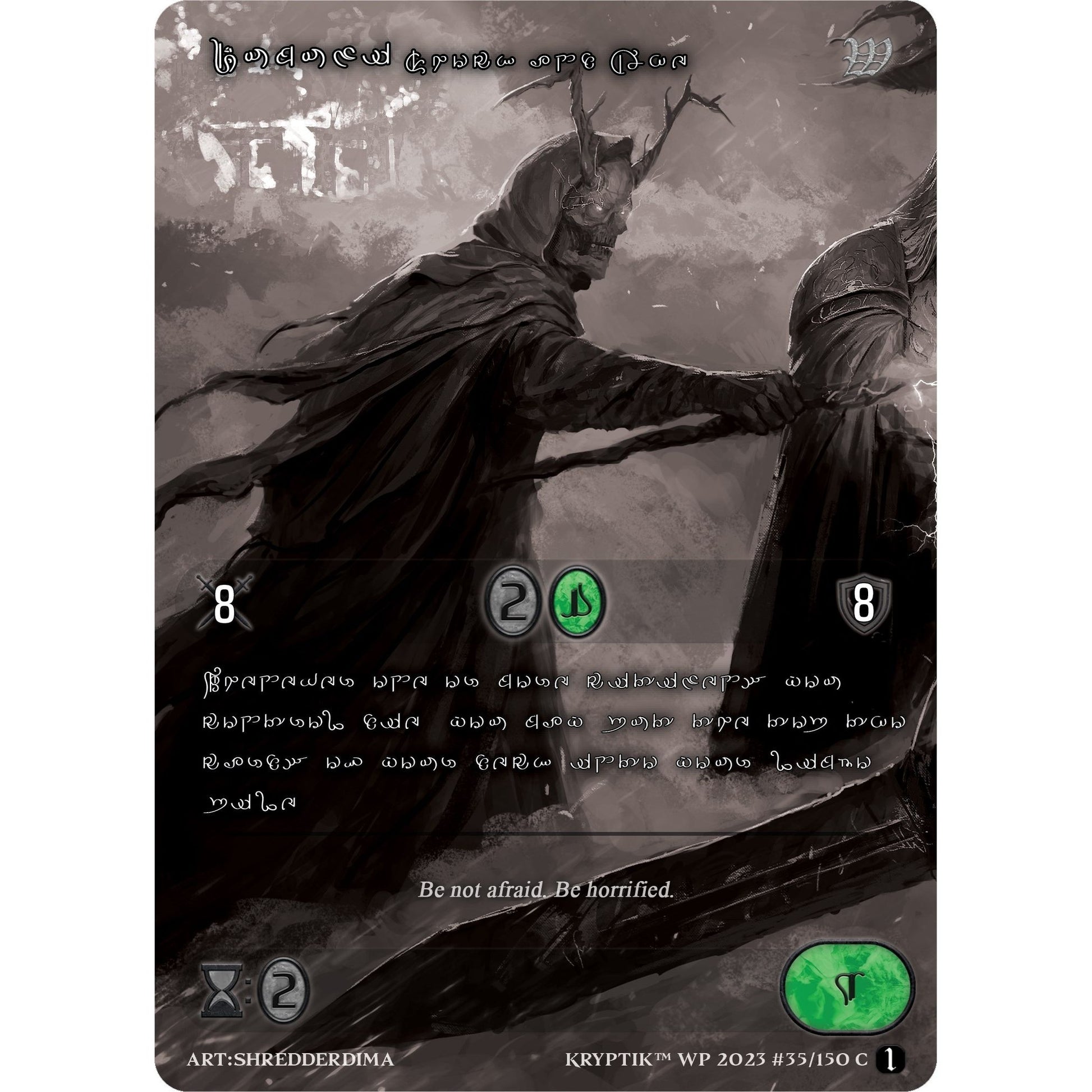 Image for Dumuzi, Shock and Awe (Silver Kryptik Language) (35) (KPTGC) - Kryptik TCG
