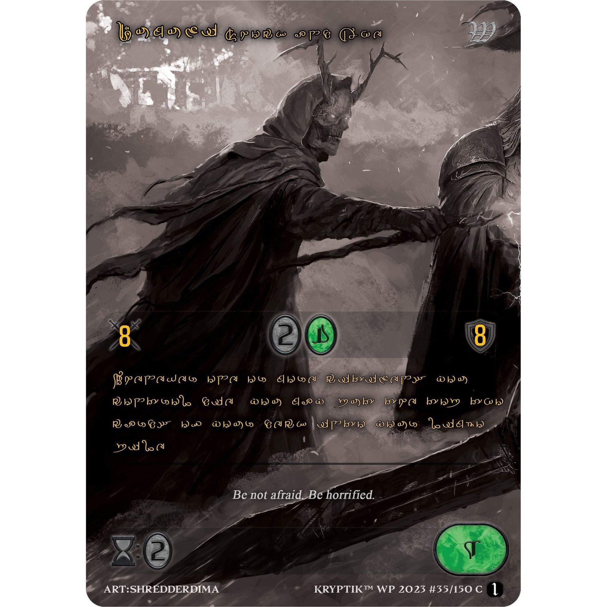 Image for Dumuzi, Shock and Awe (Gold Kryptik Language) (35) (KPTGC) - Kryptik TCG