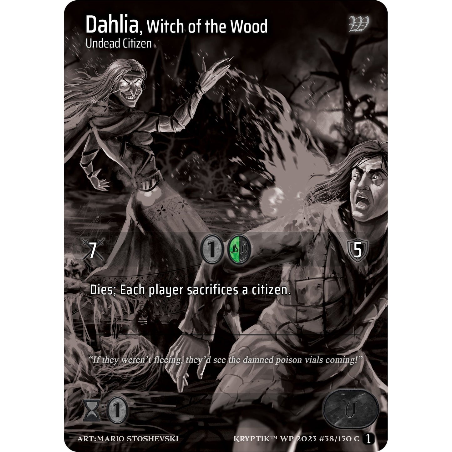 Image for Dahlia, Witch of the Wood (38) (KPTGC) - Kryptik TCG