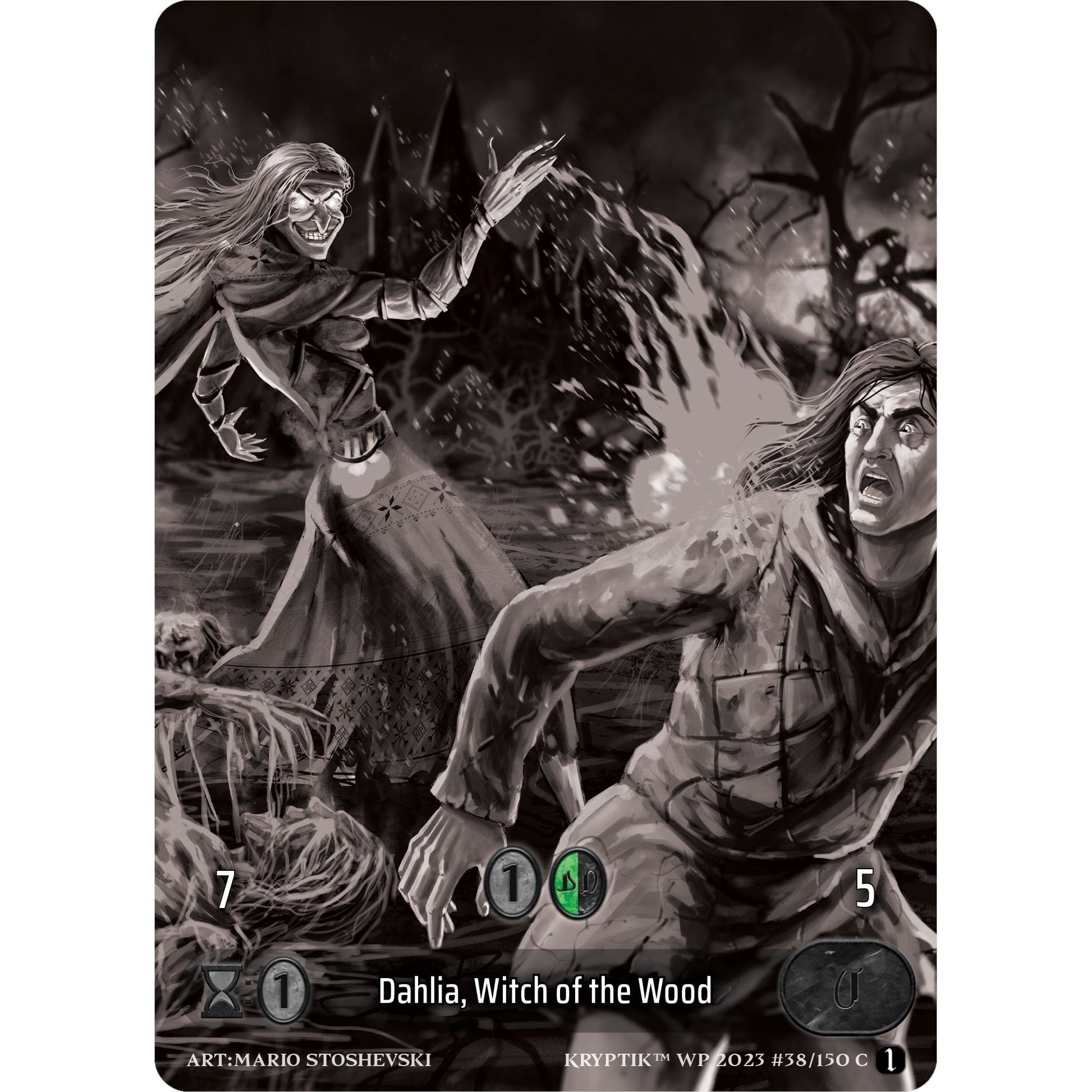 Image for Dahlia, Witch of the Wood (Box Topper) (38) (KPTGC) - Kryptik TCG