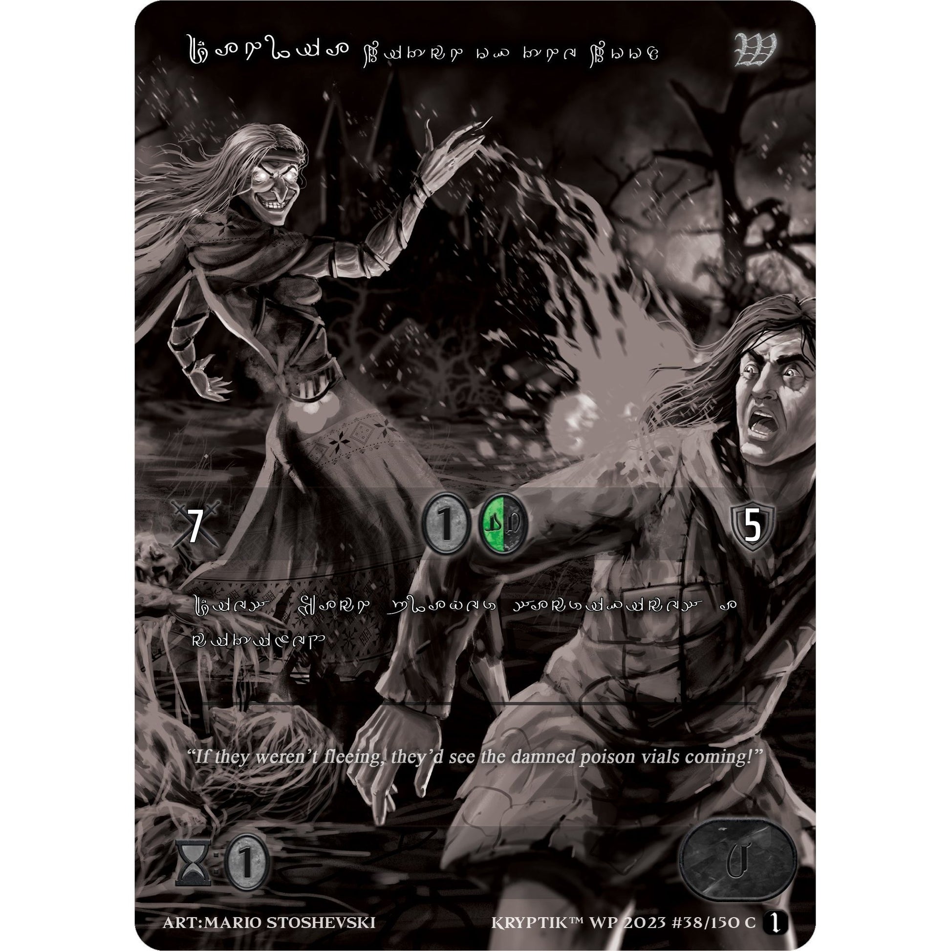 Image for Dahlia, Witch of the Wood (Silver Kryptik Language) (38) (KPTGC) - Kryptik TCG