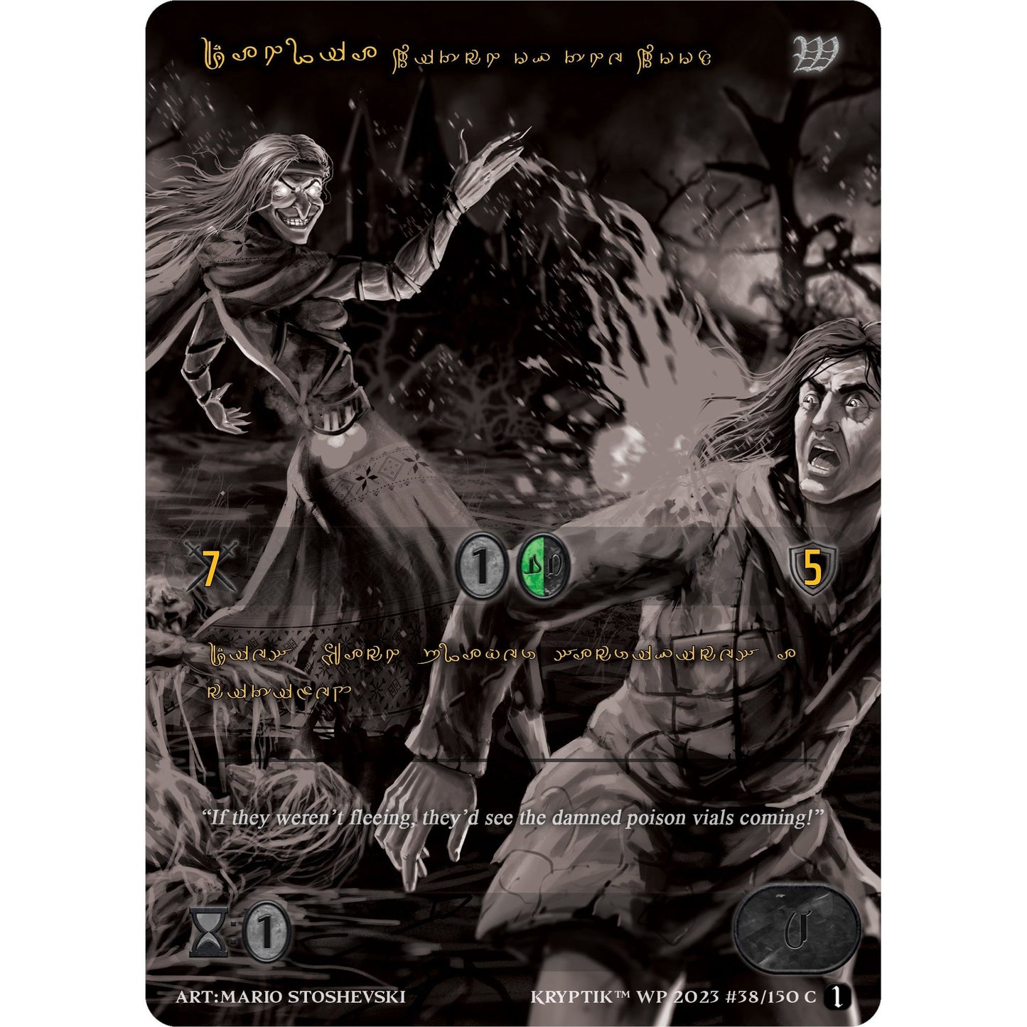 Image for Dahlia, Witch of the Wood (Gold Kryptik Language) (38) (KPTGC) - Kryptik TCG
