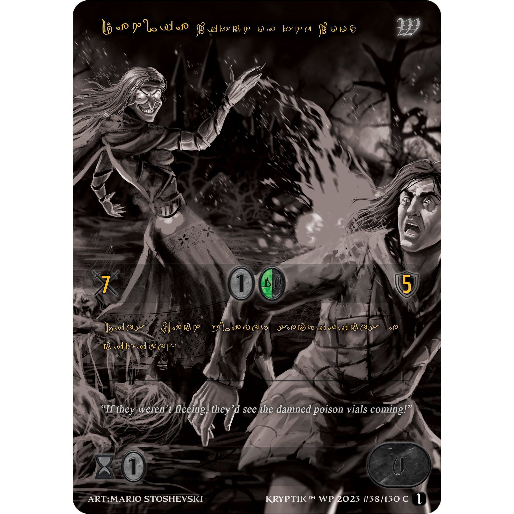 Image for Dahlia, Witch of the Wood (Gold Kryptik Language) (38) (KPTGC) - Kryptik TCG