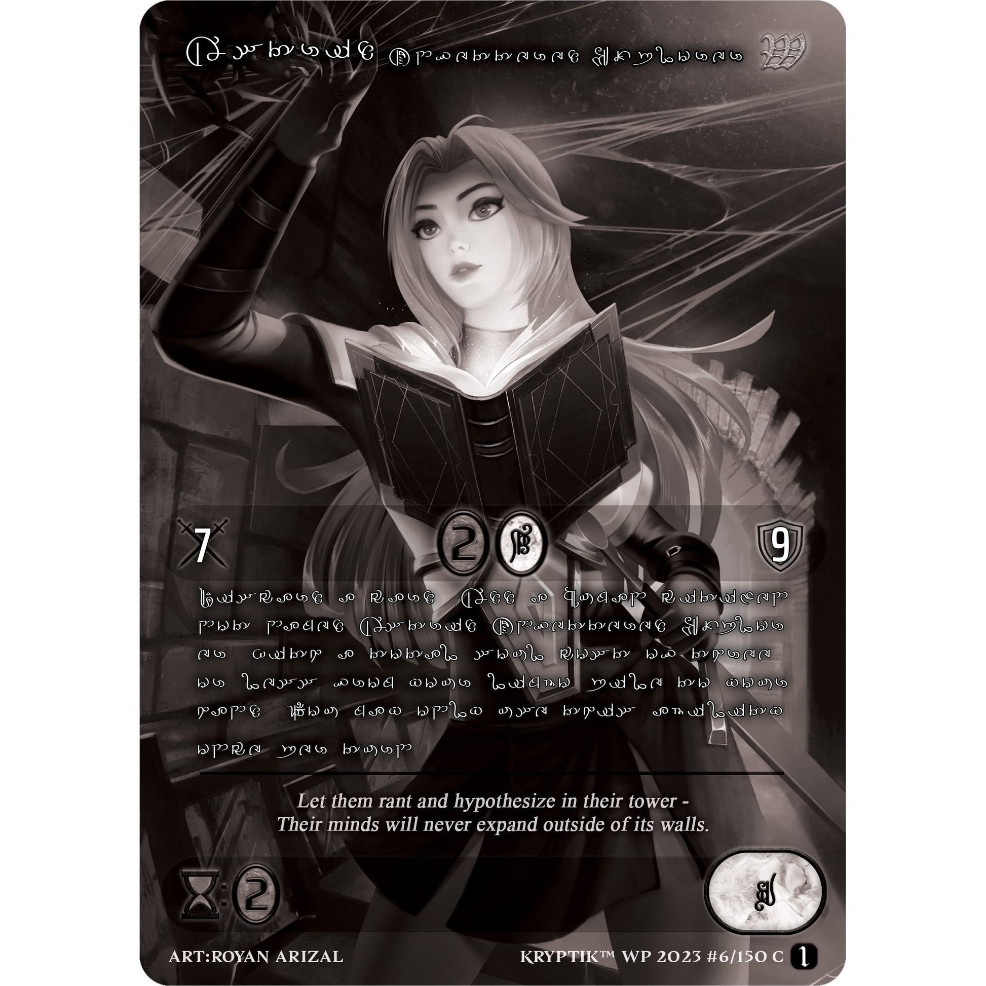 Image for Astrid, Unfettered Explorer (Silver Kryptik Language) (6) (KPTGC) - Kryptik TCG