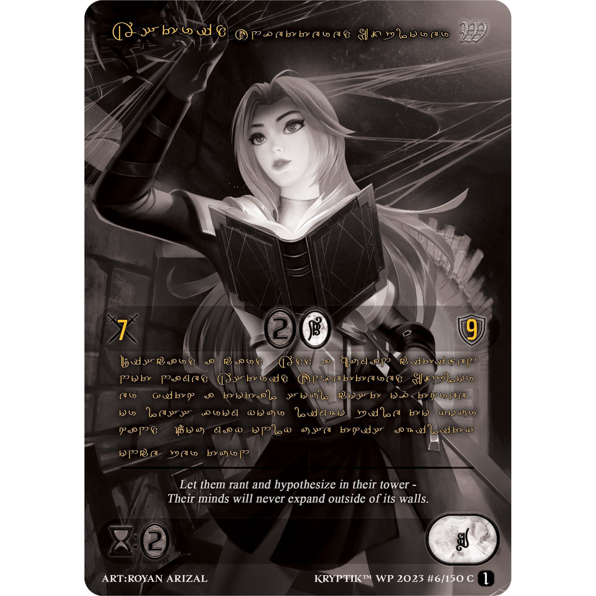 Image for Astrid, Unfettered Explorer (Gold Kryptik Language) (6) (KPTGC) - Kryptik TCG