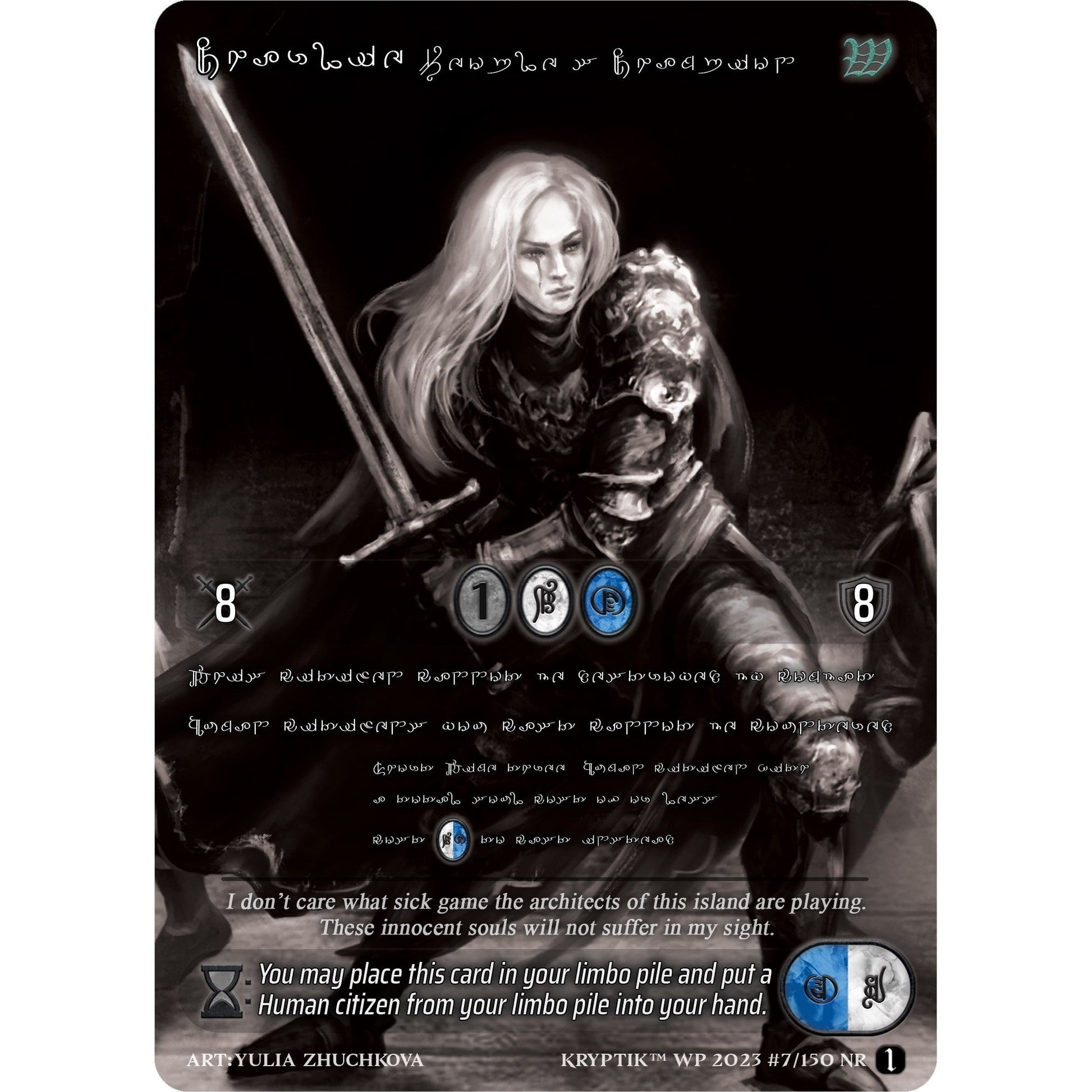 Image for Charlie, People's Champion (Silver Kryptik Language) (7) (KPTGC) - Kryptik TCG