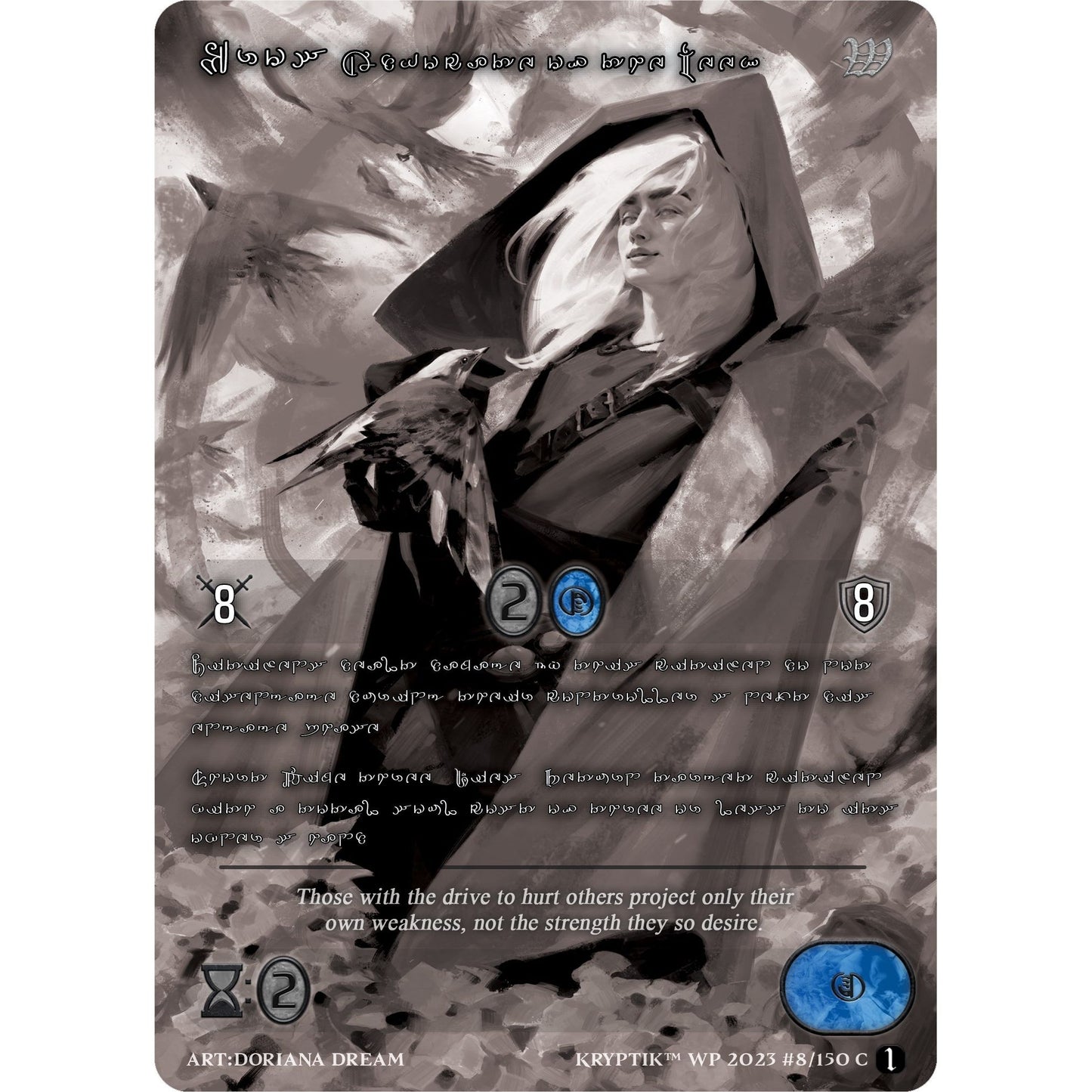 Image for Eros, Advocate of the Meek (Silver Kryptik Language) (8) (KPTGC) - Kryptik TCG