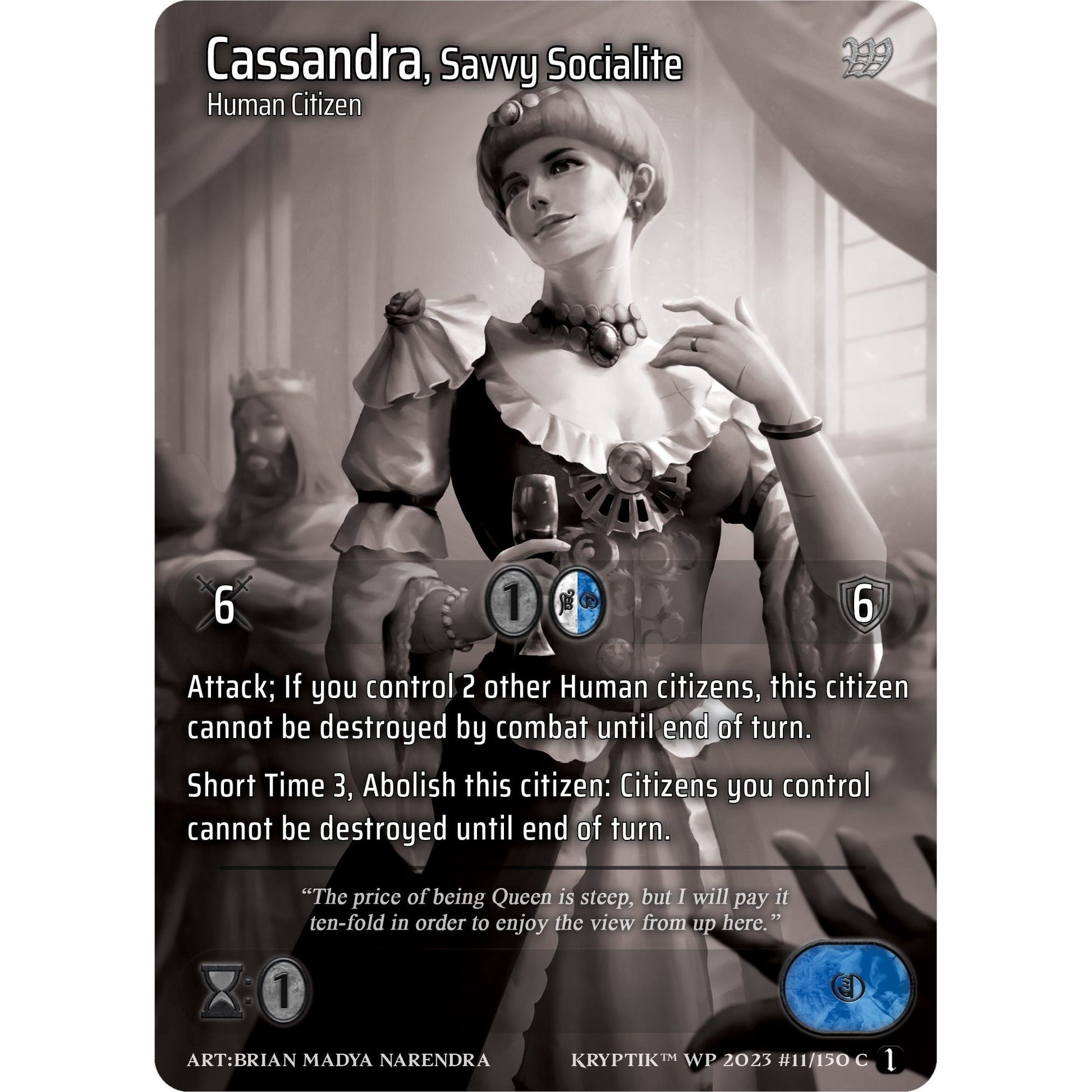 Image for Cassandra, Savvy Socialite (11) (KPTGC) - Kryptik TCG