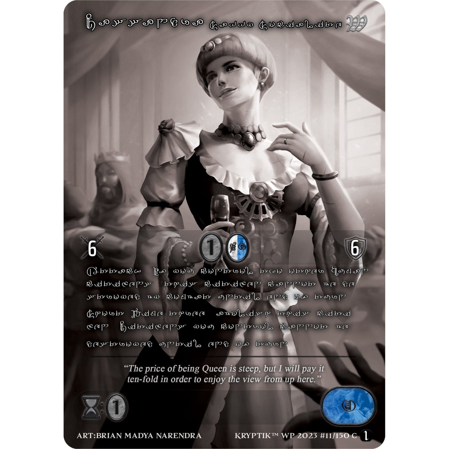 Image for Cassandra, Savvy Socialite (Silver Kryptik Language) (11) (KPTGC) - Kryptik TCG