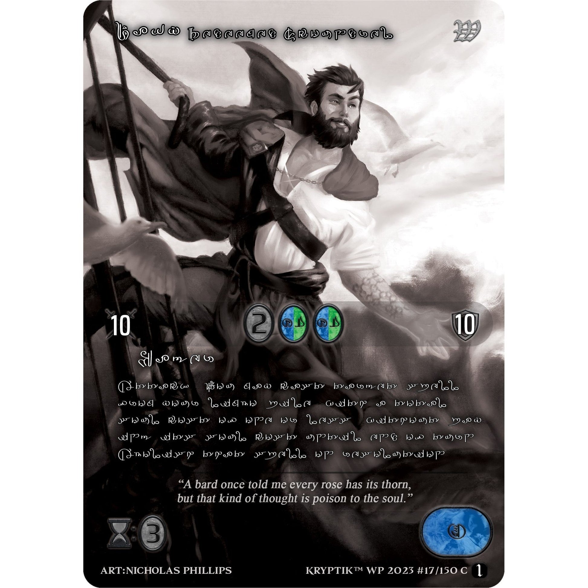 Image for Davy, Redeemed Scoundrel (Silver Kryptik Language) (17) (KPTGC) - Kryptik TCG