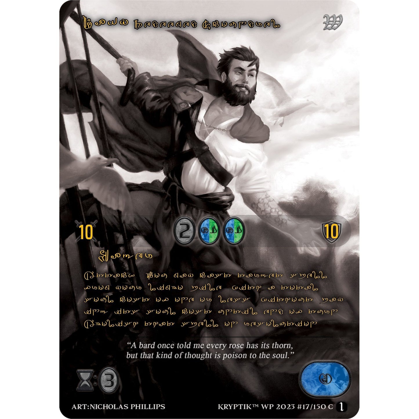 Image for Davy, Redeemed Scoundrel (Gold Kryptik Language) (17) (KPTGC) - Kryptik TCG