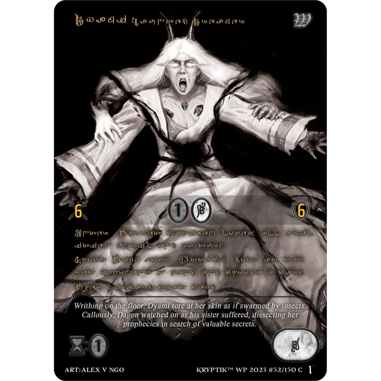 Image for Dyami, Haunted Dreamer (Gold Kryptik Language) (52) (KPTGC) - Kryptik TCG