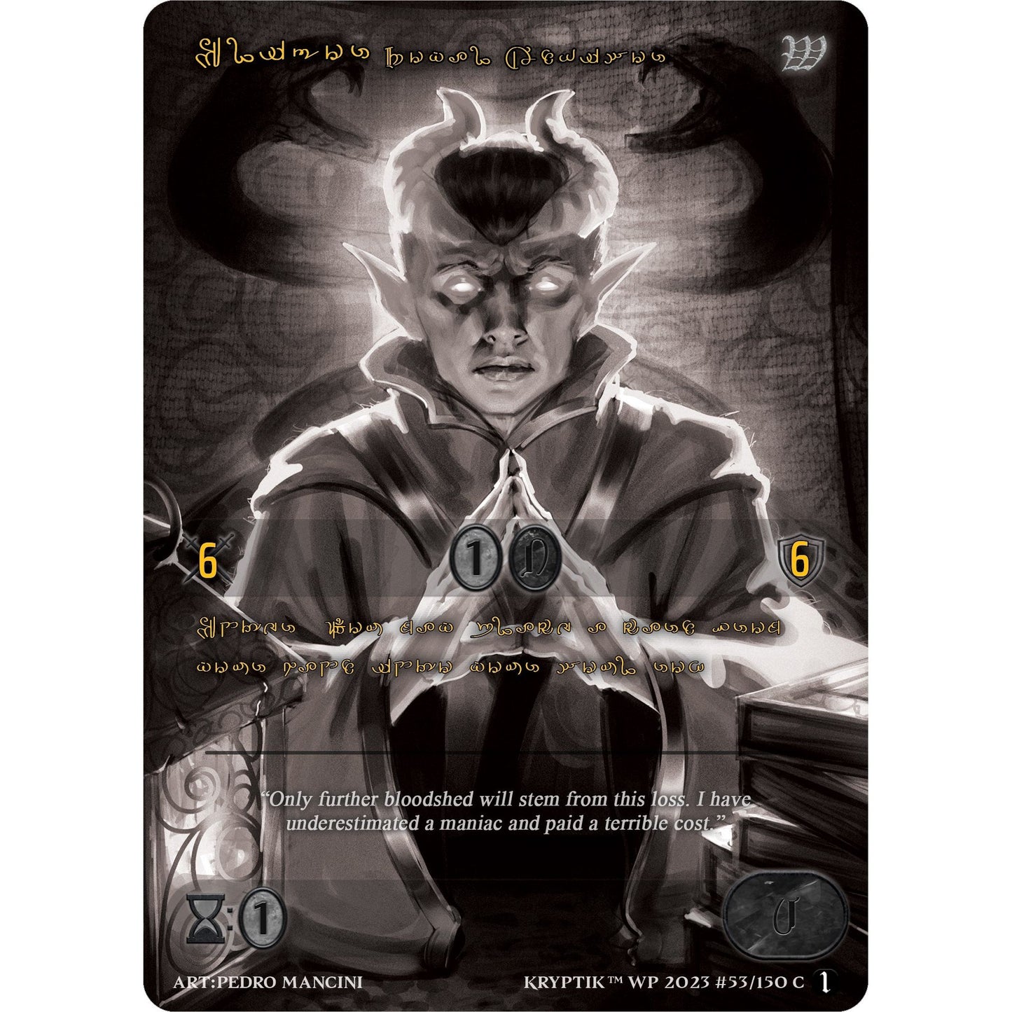 Image for Eligor, Royal Advisor (Gold Kryptik Language) (53) (KPTGC) - Kryptik TCG