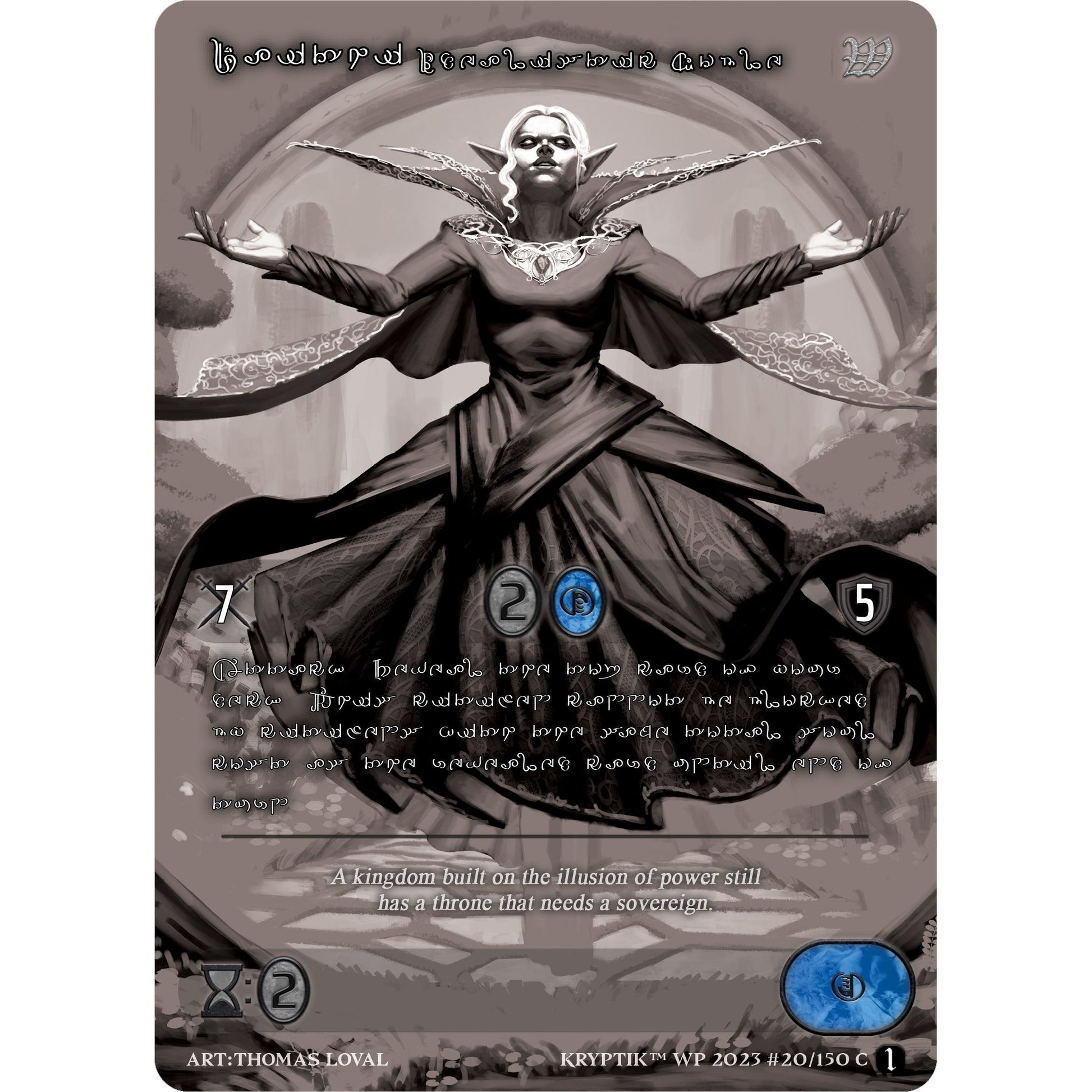 Image for Daithi, Idealistic Noble (Silver Kryptik Language) (20) (KPTGC) - Kryptik TCG