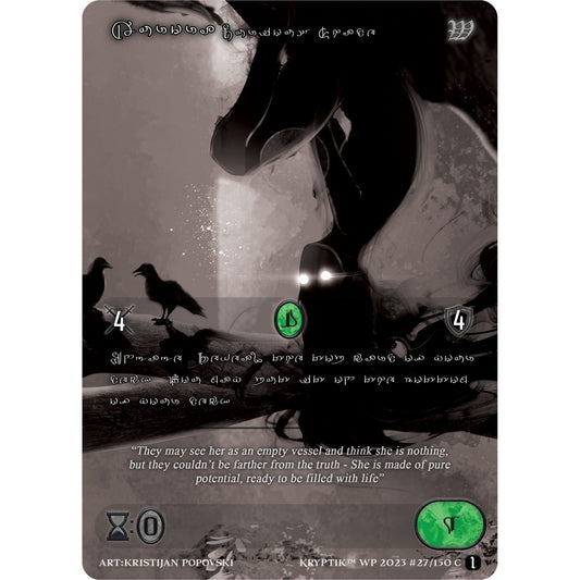 Image for Aurora, Curious Shade (Silver Kryptik Language) (27) (KPTGC) - Kryptik TCG