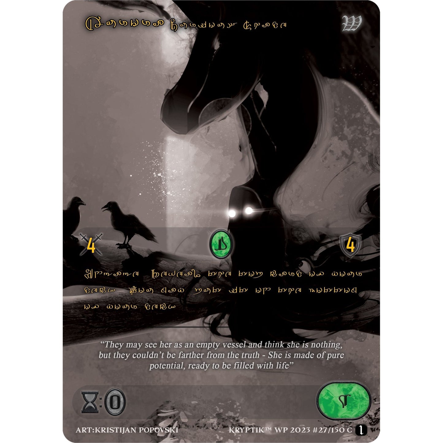 Image for Aurora, Curious Shade (Gold Kryptik Language) (27) (KPTGC) - Kryptik TCG