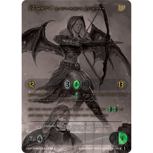 Image for Alona, Sanguine Sniper (Gold Kryptik Language) (29) (KPTGC) - Kryptik TCG