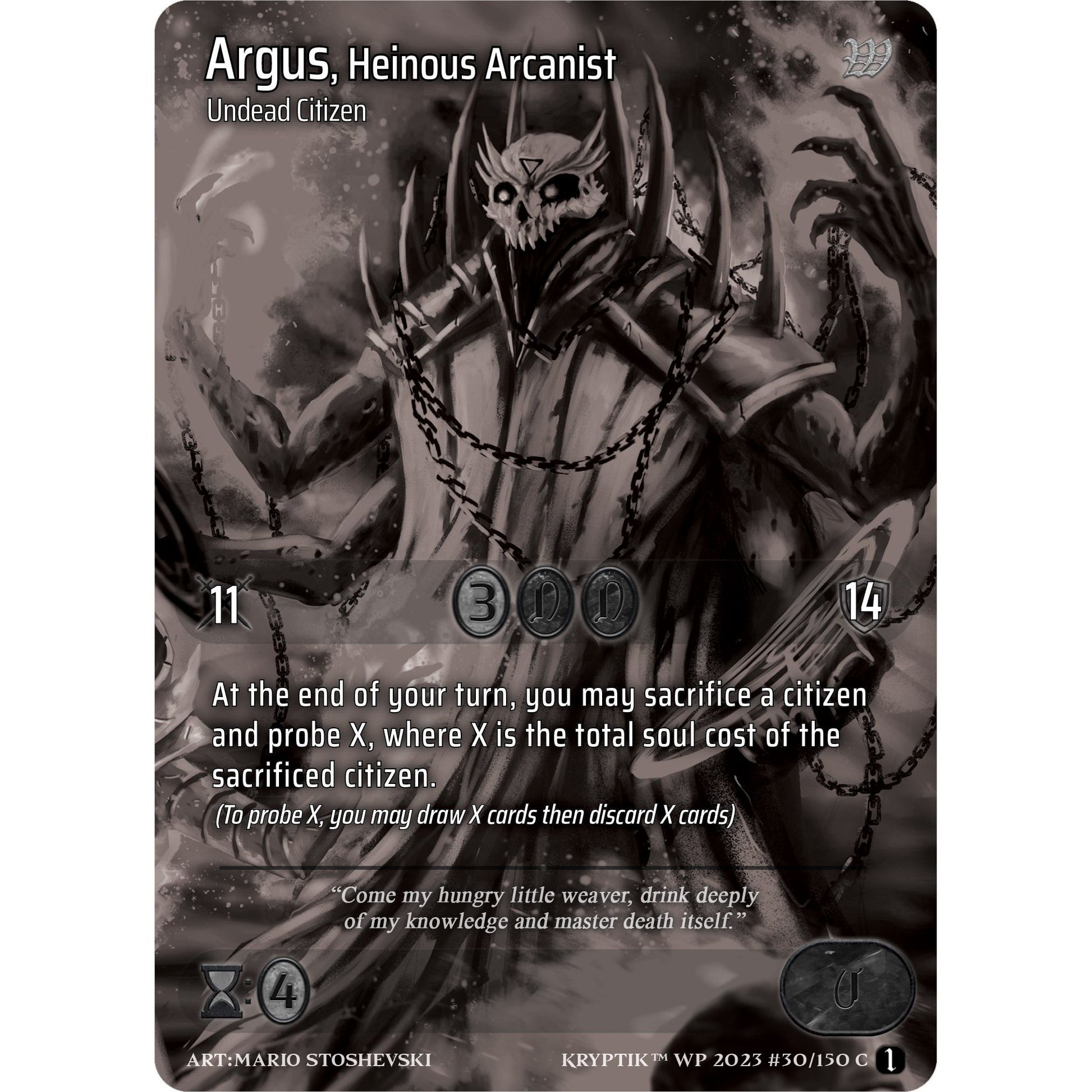 Image for Argus, Heinous Arcanist (30) (KPTGC) - Kryptik TCG