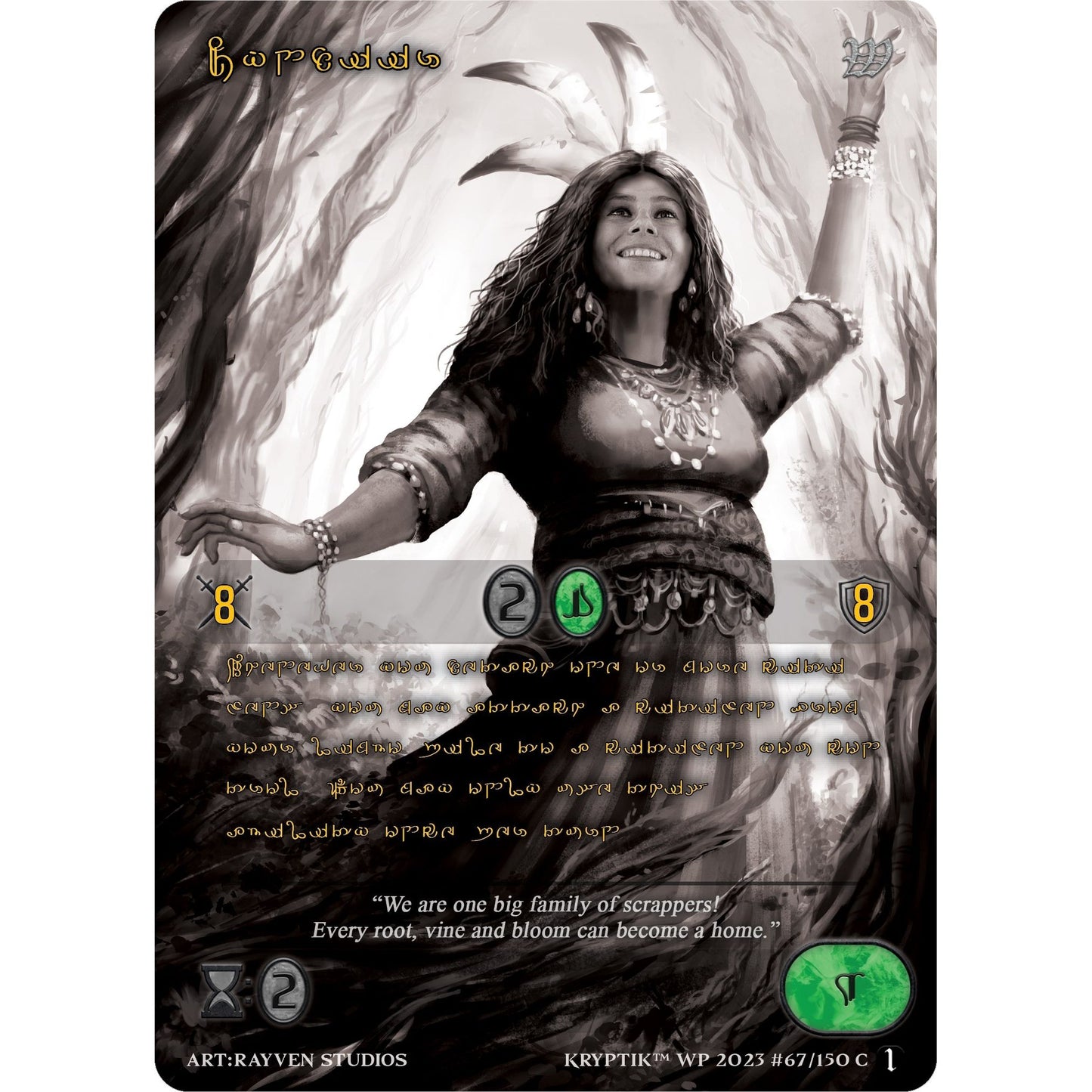 Image for Cyndiir (Gold Kryptik Language) (67) (KPTGC) - Kryptik TCG